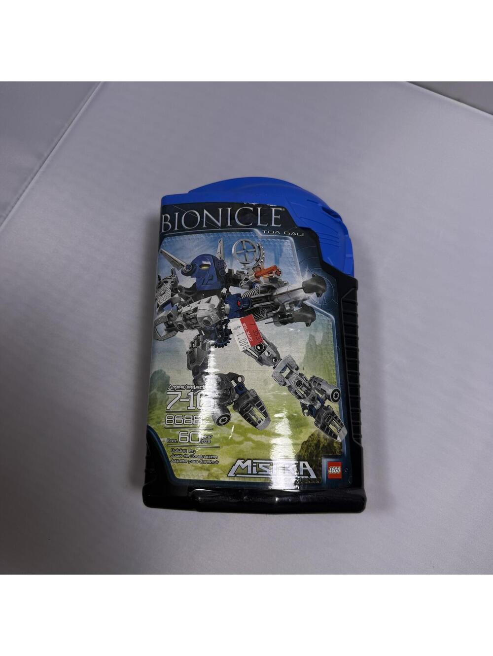 Sealed LEGO Bionicle Mistika Gali (Set 8688) Blue Toa Action Figure Complete